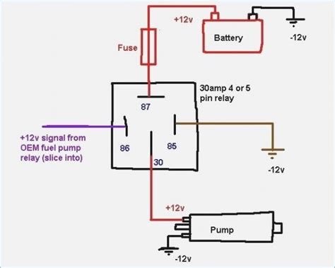 12 volt relay schematic 
